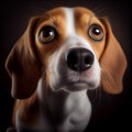 Cute beagle portrait