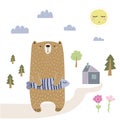 Cute bear illustration