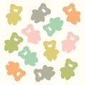 Cute bear pattern Royalty Free Stock Photo