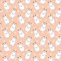 Cute bear pattern. vector design Royalty Free Stock Photo