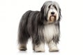 Cute Bearded collie dog in studio, created with generative AI Royalty Free Stock Photo