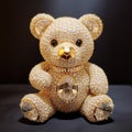 Beautiful diamond encrusted teddybear Generative AI