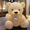 Beautiful diamond encrusted teddybear Generative AI