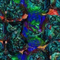 Cute beautiful colorful roses. Seamless floral photo background. Digital mixed media artwork for wrapping paper, wallpaper design Royalty Free Stock Photo