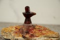 Cute and beautiful miniature shiva Linga indian religious symbol