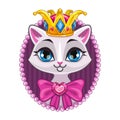 Cute beautiful princess kitty portrait