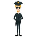 Girl police officer Royalty Free Stock Photo