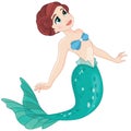 Cute beautiful young magic Princess Mermaid