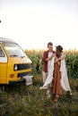 cute beautiful young people couple enjoy the travel and active lifestyle Royalty Free Stock Photo