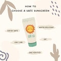 Cute Beauty Choose a Safe Sunscreen Instagram Post