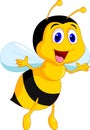 Cute bee cartoon Royalty Free Stock Photo