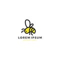 cute bee logo