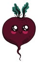 Cute beet, illustration, vector