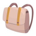 Cute beige boho backpack
