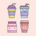 cute beverages set