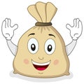 Cute Big Burlap Sack of Money Character