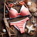 Cute bikini on display - ai generated image