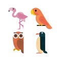 cute birds geometric