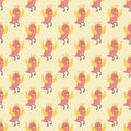 Cute birds seamless pattern vector illustration cartoon colorful Royalty Free Stock Photo