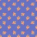 Cute birds seamless pattern vector illustration cartoon colorful Royalty Free Stock Photo