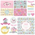 Cute Birt Party Set