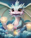 Cute Birthday Baby Dragon Graphic