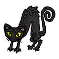 Cute Black Cat Cartoon