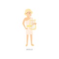 Cute blonde man ancient mythology apollo greek god