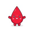 Cartoon blood drop 