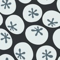 Cute blue blueberry pattern. Vector repeat seamless pattern.