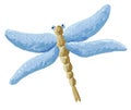 Cute Blue Dragonfly