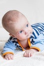 Cute blue-eyed baby boy Royalty Free Stock Photo