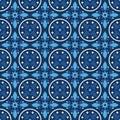 cute blue tiles Royalty Free Stock Photo