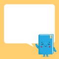 Cute Book with Speech Bubbles Royalty Free Stock Photo