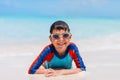 Cute boy at beach Royalty Free Stock Photo