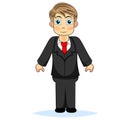 Cute boy businessman Royalty Free Stock Photo
