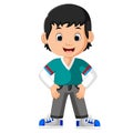 Cute boy cartoon