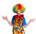 Cute boy clown Royalty Free Stock Photo