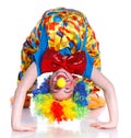 Cute boy clown Royalty Free Stock Photo