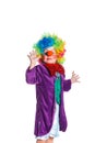 Cute boy clown Royalty Free Stock Photo