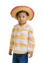 Cute boy with cowboy hat Royalty Free Stock Photo