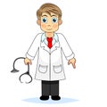 Cute boy doctor Royalty Free Stock Photo