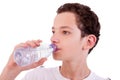 Cute boy drinking water Royalty Free Stock Photo