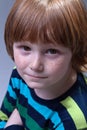 Cute boy with freckles portrait Royalty Free Stock Photo