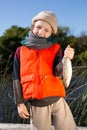 Cute boy holding fish Royalty Free Stock Photo