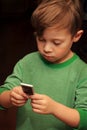 Cute Boy with iPod Royalty Free Stock Photo