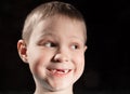 Cute boy missing some front teeth Royalty Free Stock Photo