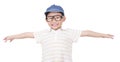 Cute boy open arm Royalty Free Stock Photo