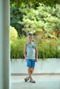 Cute boy in the park Royalty Free Stock Photo