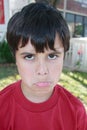 Cute Boy Pouting Royalty Free Stock Photo